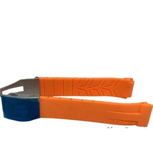 Men's Watch Band For Tissot T-Race Replacement Orange Rubber Strap 21mm - Picture 3 of 7